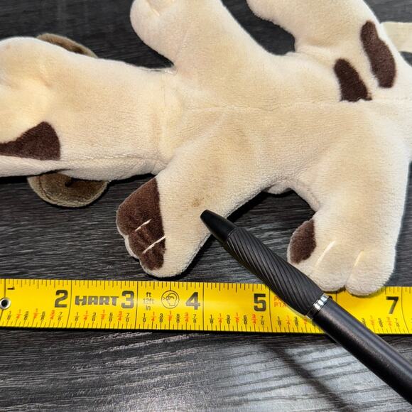 Vintage Tonka Pound‎ Puppy Cream White With Grey Dots Plush Stuffed Animal - Picture 4 of 7